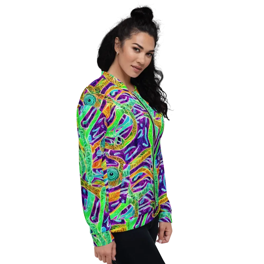 Chromatic Tropics on Bomber Jacket — Right