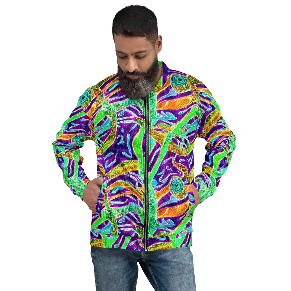 Chromatic Tropics on Bomber Jacket — Front