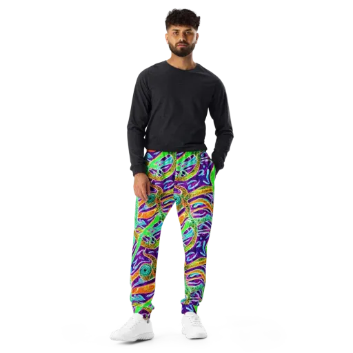 Chromatic Tropics on a Men's Joggers