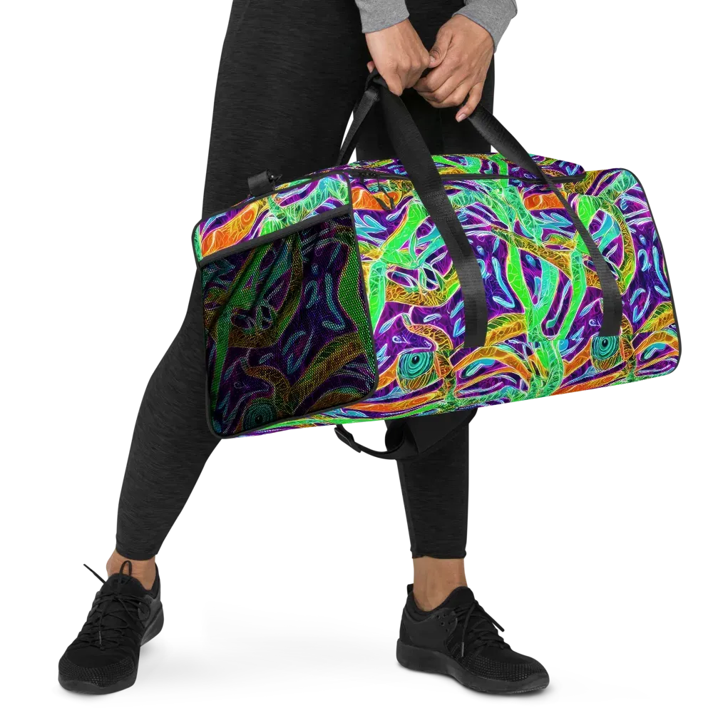 Chromatic Tropics on Duffle Bag — Right Front