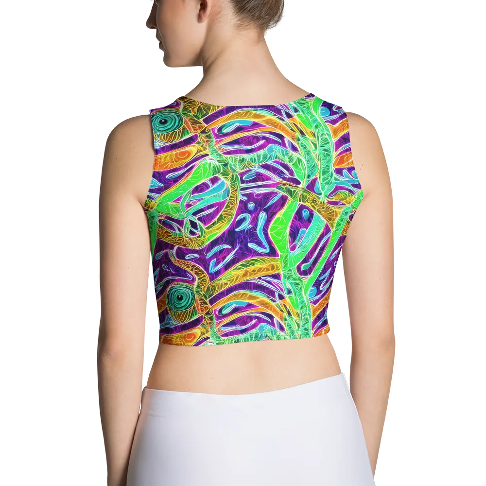 Chromatic Tropics on Crop Top — Back