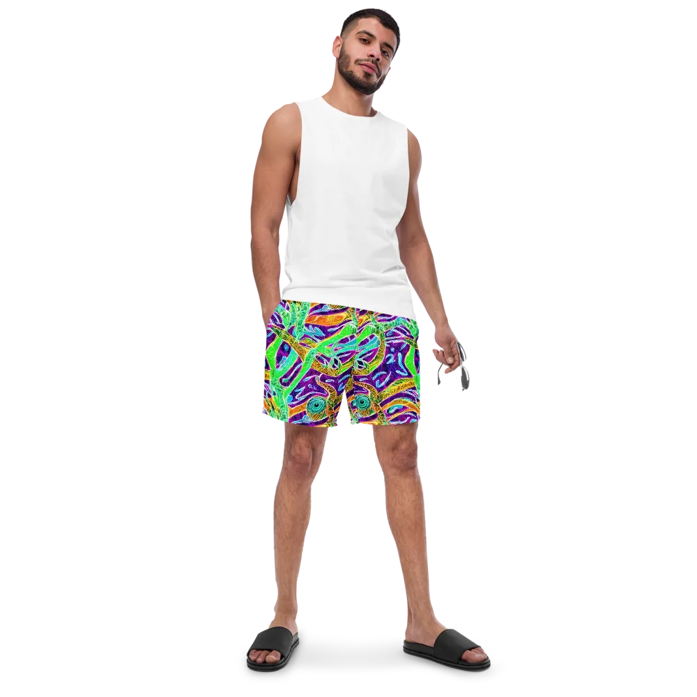 Chromatic Tropics on Swim Trunks — Front