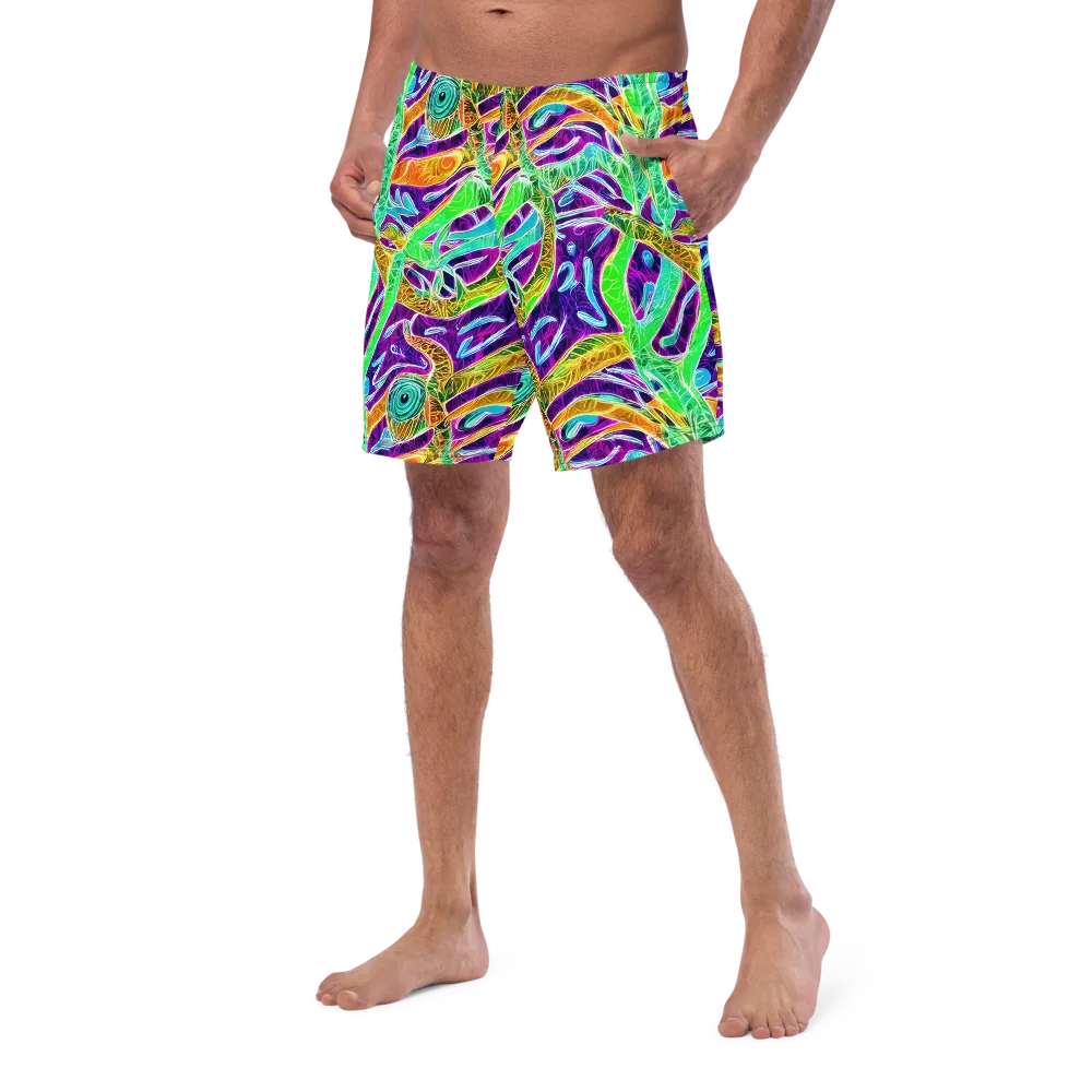 Chromatic Tropics on Swim Trunks — Left Front