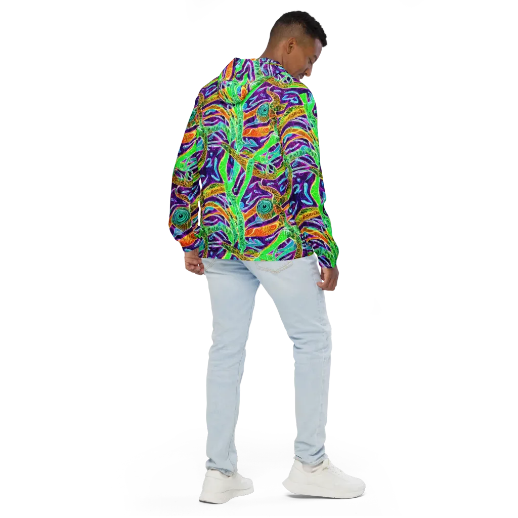 Chromatic Tropics on Men's Windbreaker — Back