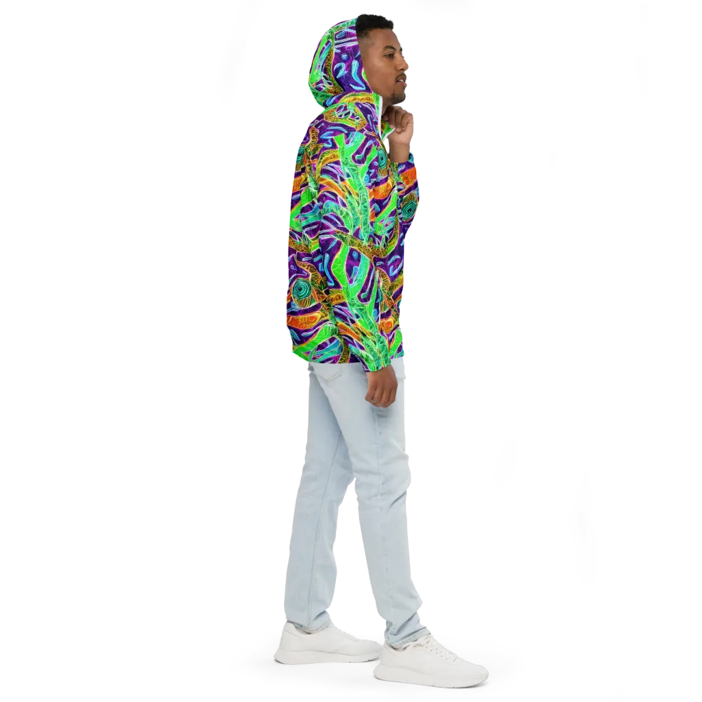 Chromatic Tropics on Men's Windbreaker — Right