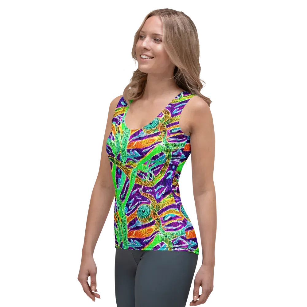 Chromatic Tropics on Women's Tank Top — Left Front