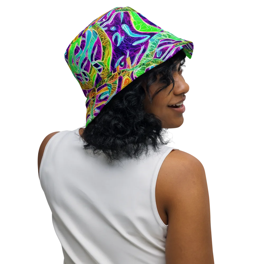 Chromatic Tropics on Reversible Bucket Hat — Right Outside