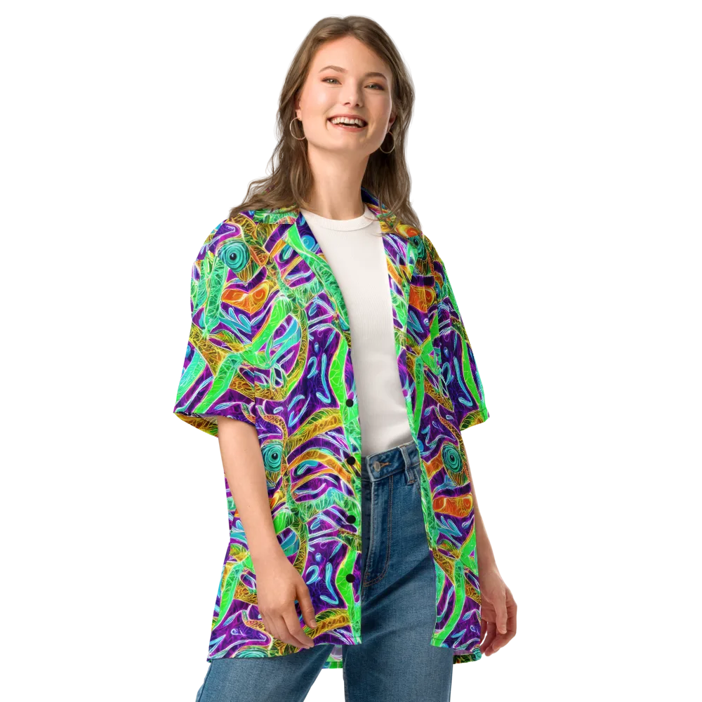 Chromatic Tropics on Button Shirt — Front