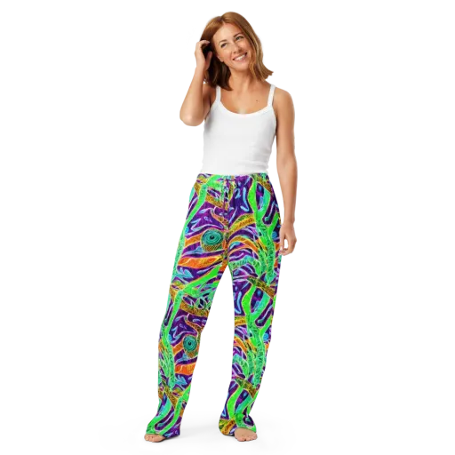 Chromatic Tropics on a Women's Pajama Pants
