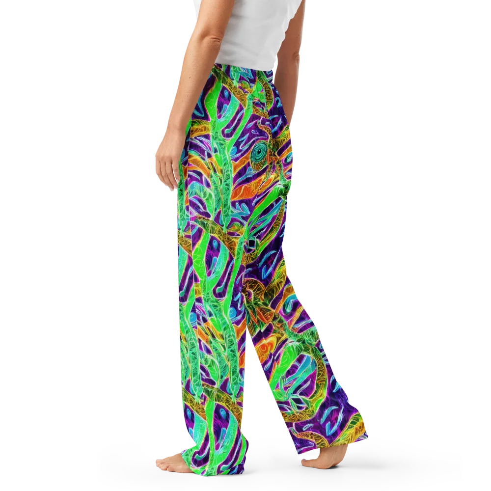 Chromatic Tropics on Women's Pajama Pants — Left