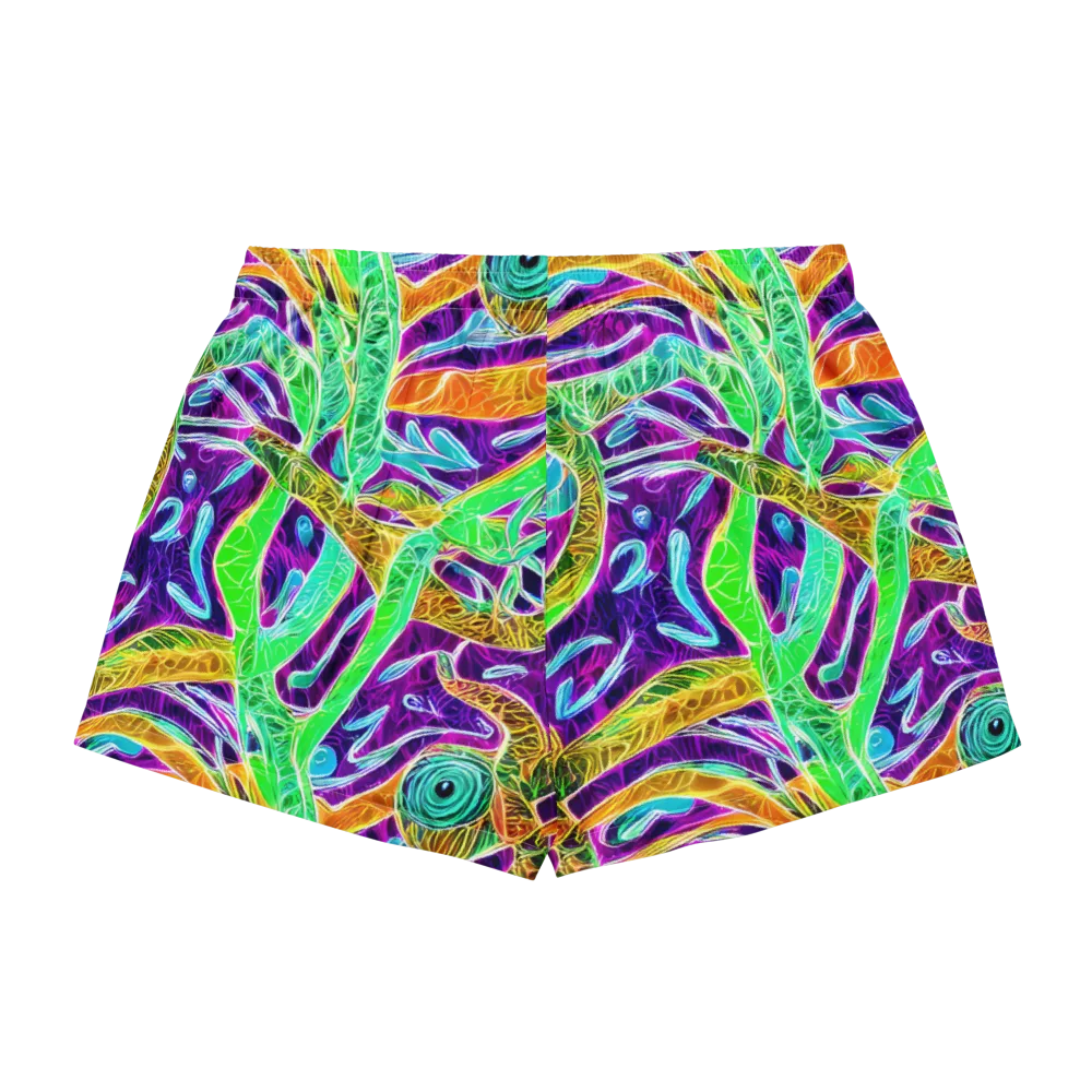 Chromatic Tropics on Women's Pajama Shorts — Back