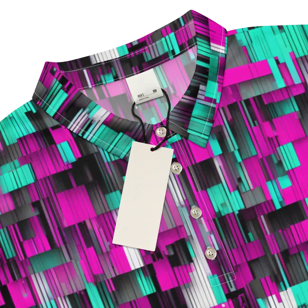 Neon Shard on Men's Slim Fit Polo Shirt — Product details