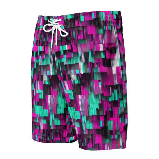 Neon Shard on a Men's Board Shorts