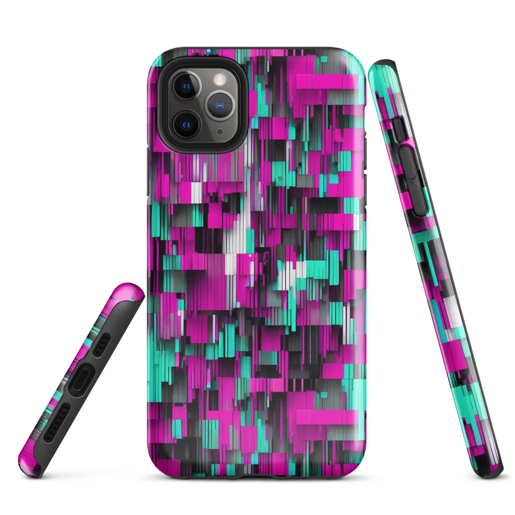 Neon Shard on Tough Case for iPhone® — Front