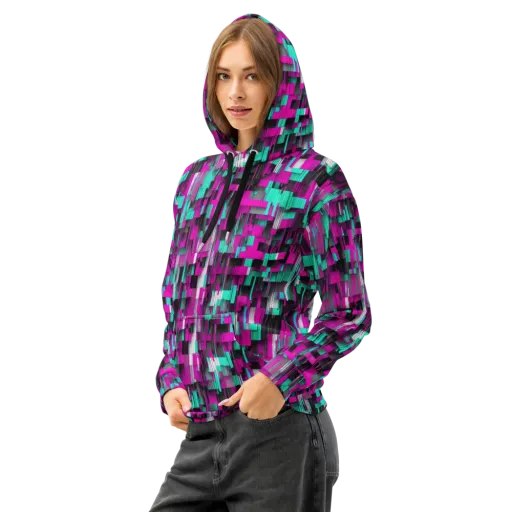 Neon Shard on a Cotton Hoodie