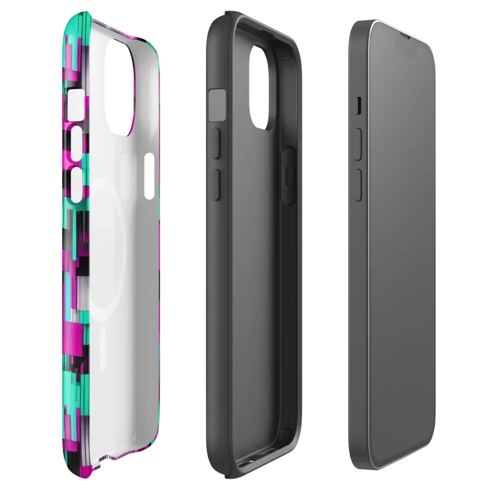 Neon Shard on MagSafe Tough Case for iPhone® — Front