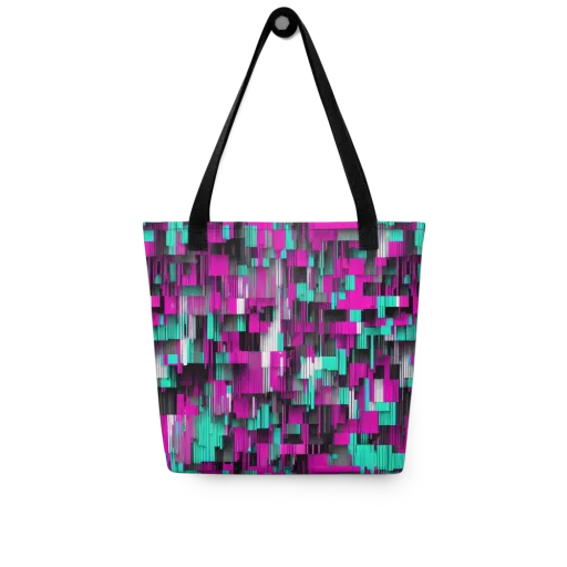Neon Shard on a Tote Bag