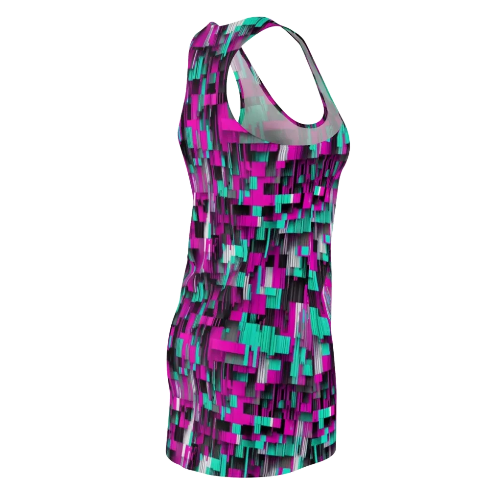 Neon Shard on Racerback Dress — Back Side