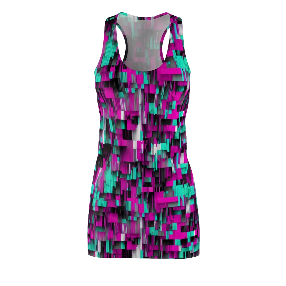 Neon Shard on Racerback Dress — Front
