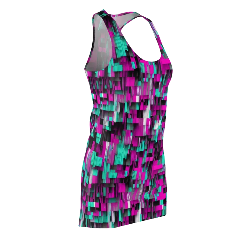Neon Shard on Racerback Dress — Front Side