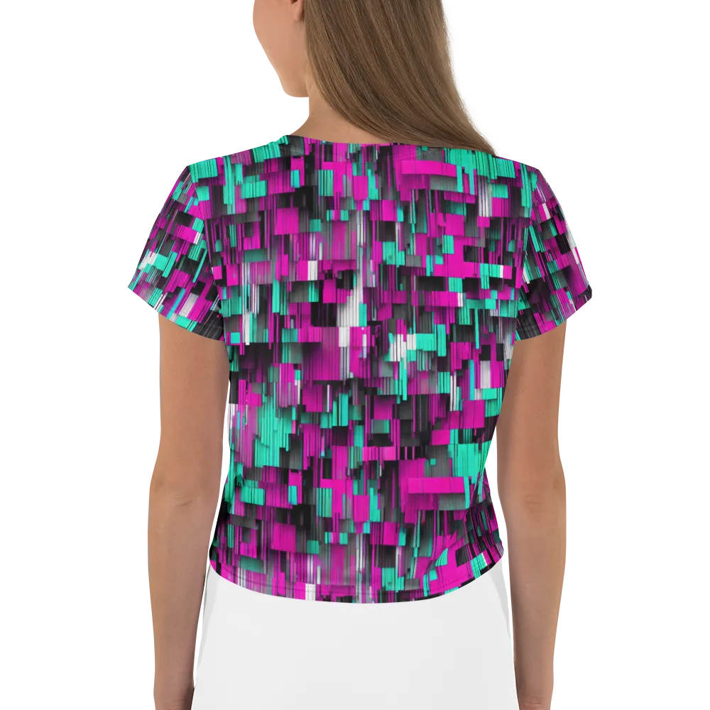 Neon Shard on Crop Tee — Back