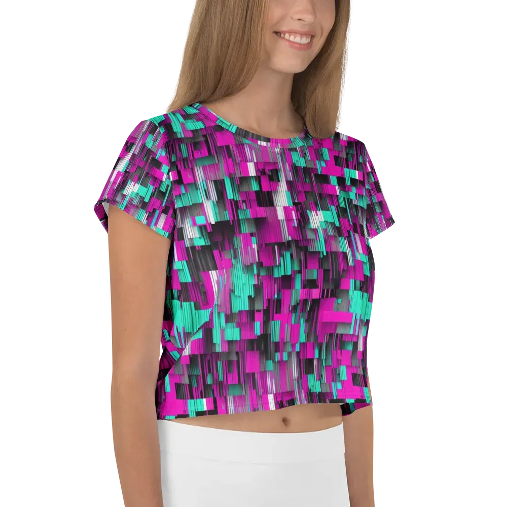 Neon Shard on Crop Tee — Right