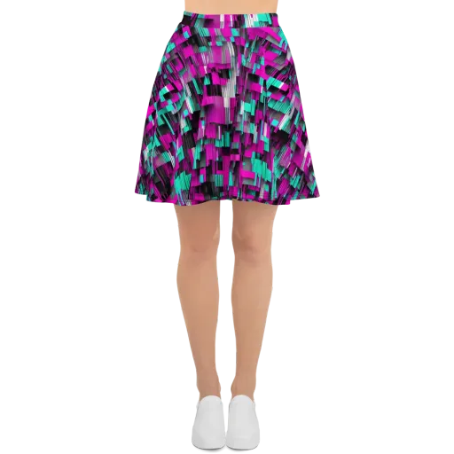 Neon Shard on a Skater Skirt