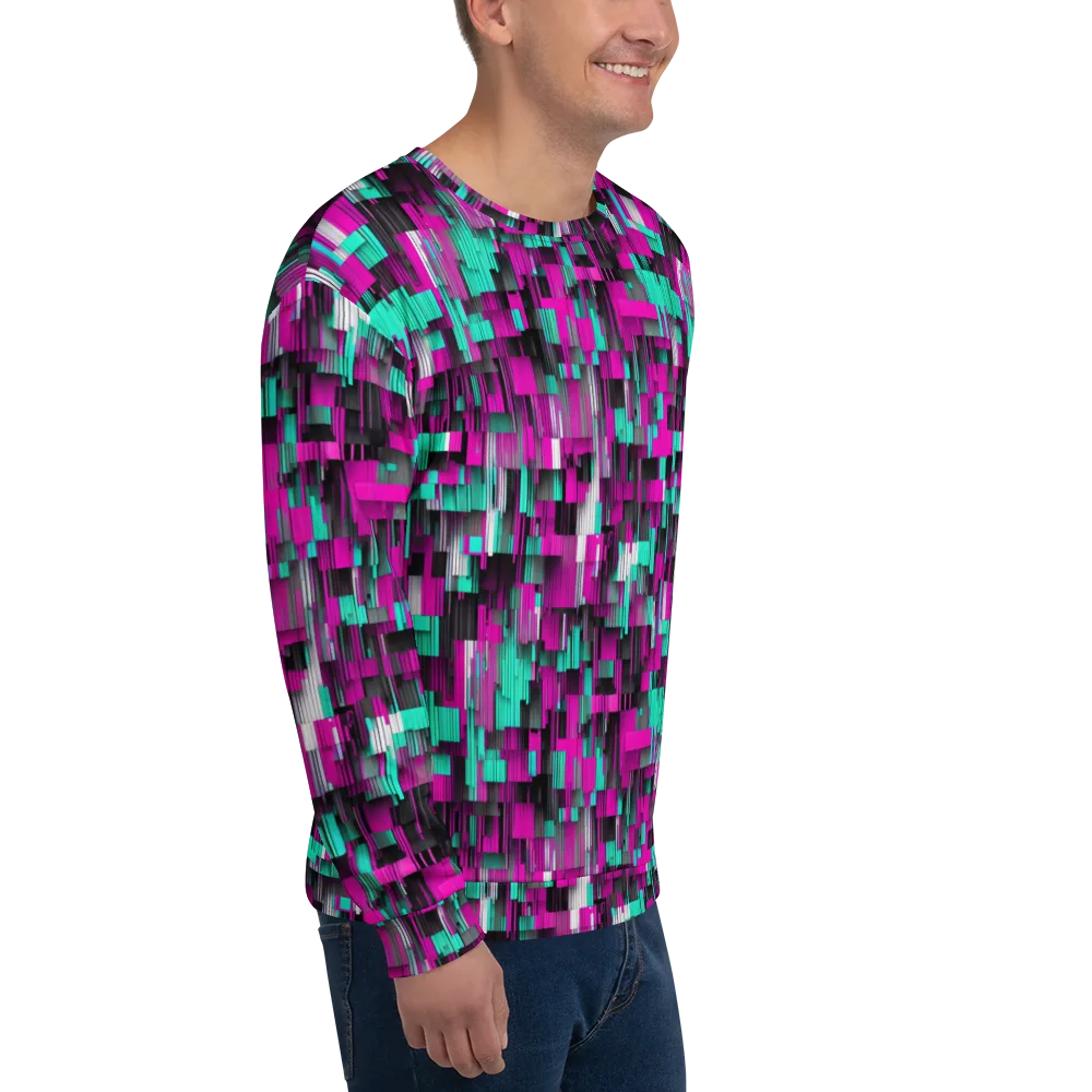 Neon Shard on Sweatshirt — Right Front