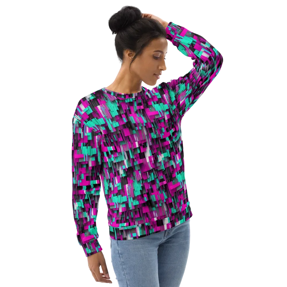 Neon Shard on Sweatshirt — Right Front