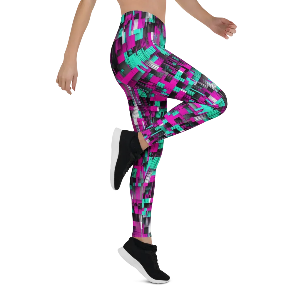 Neon Shard on Leggings — Right