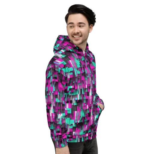 Neon Shard on a Hoodie