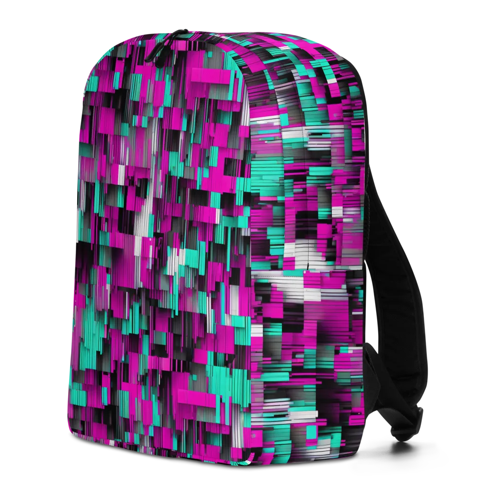Neon Shard on Minimalist Backpack — Left