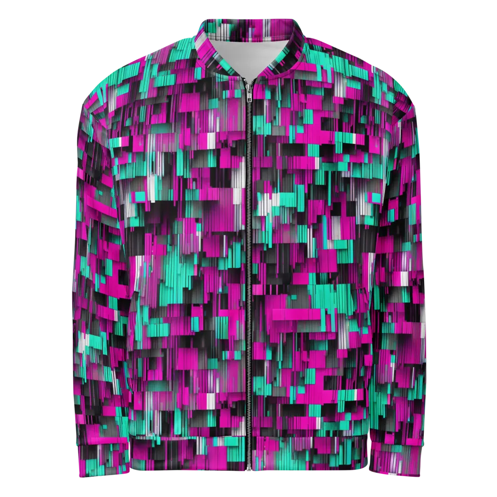 Neon Shard on Bomber Jacket — Front