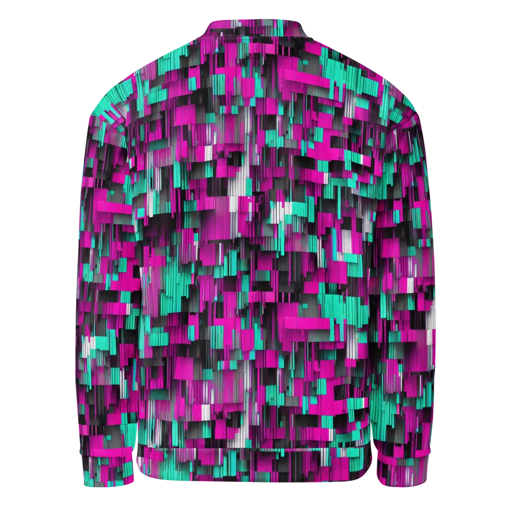 Neon Shard on Bomber Jacket — Back