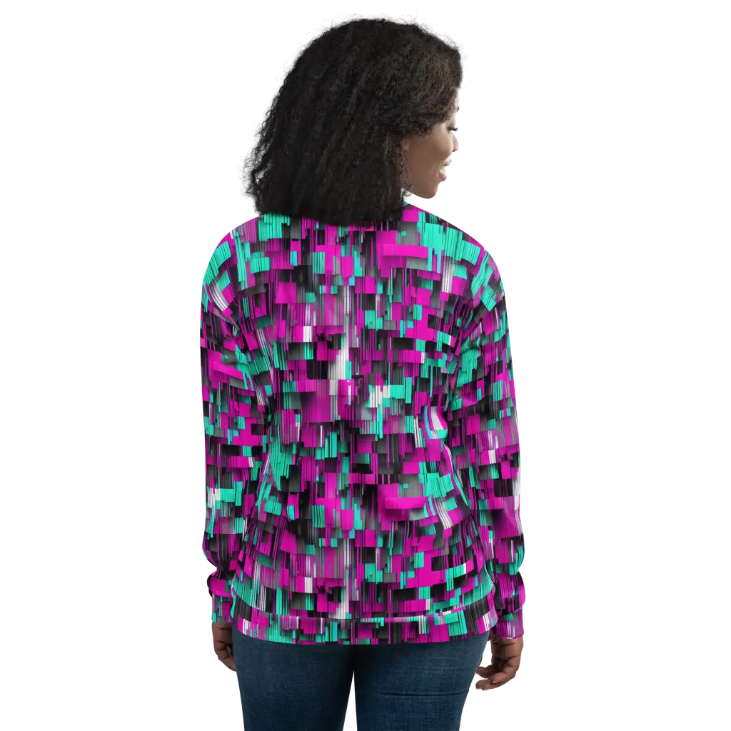Neon Shard on Bomber Jacket — Back