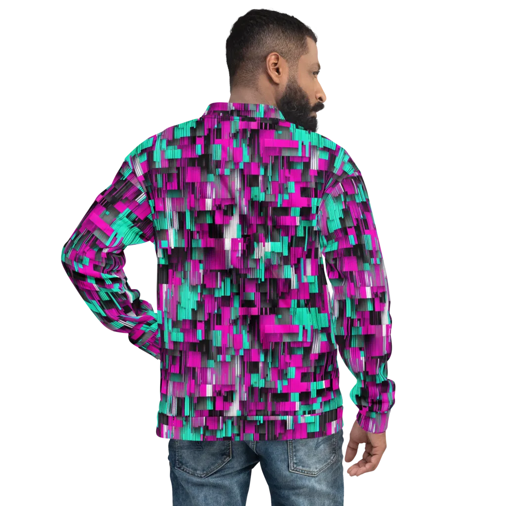 Neon Shard on Bomber Jacket — Back