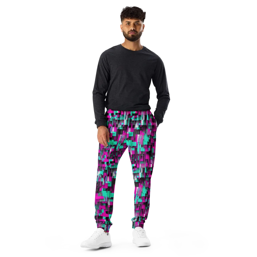 Neon Shard on Men's Joggers — Front