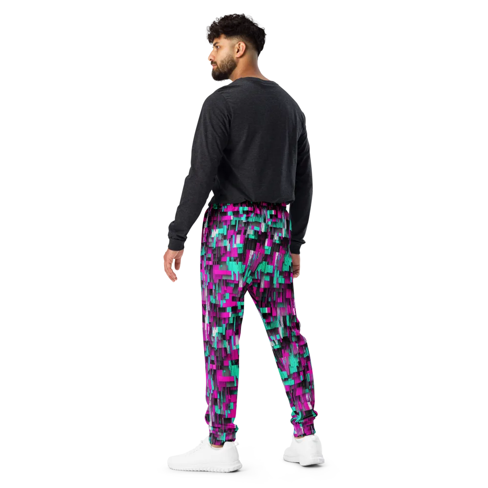 Neon Shard on Men's Joggers — Back