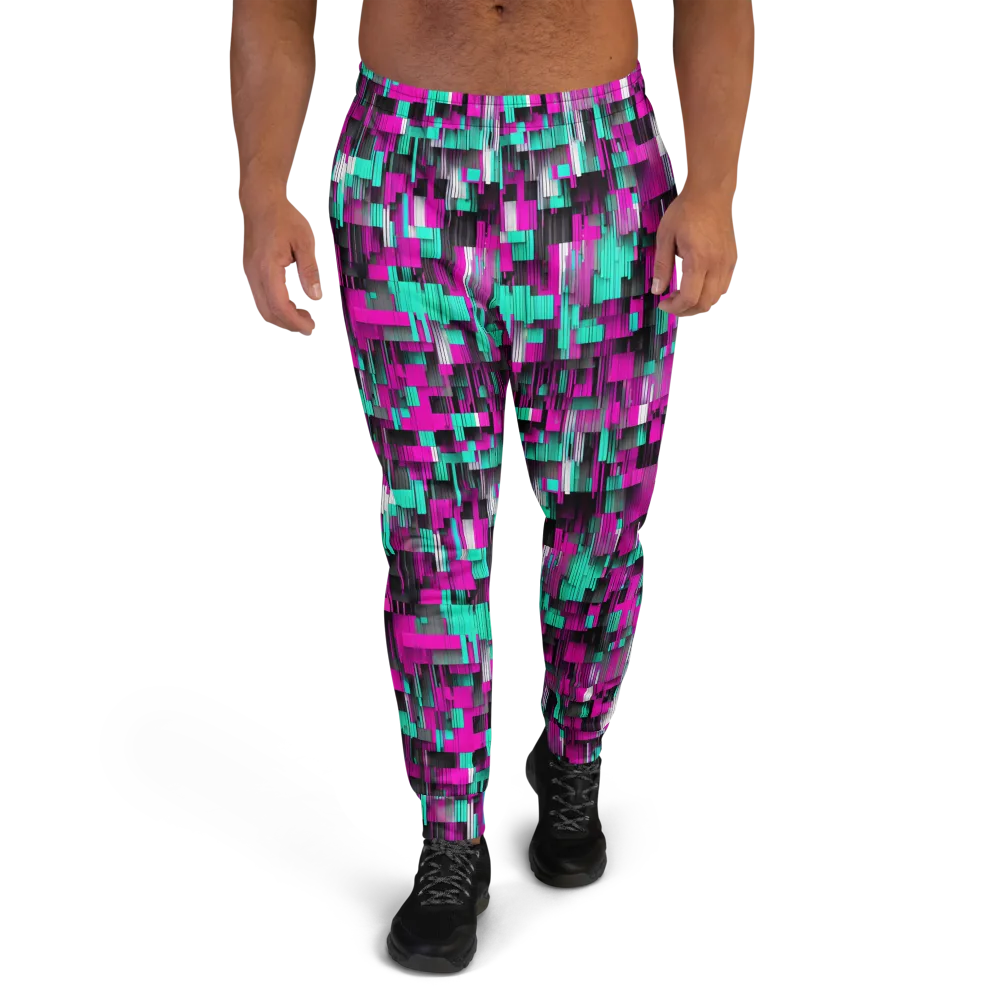 Neon Shard on Men's Joggers — Front