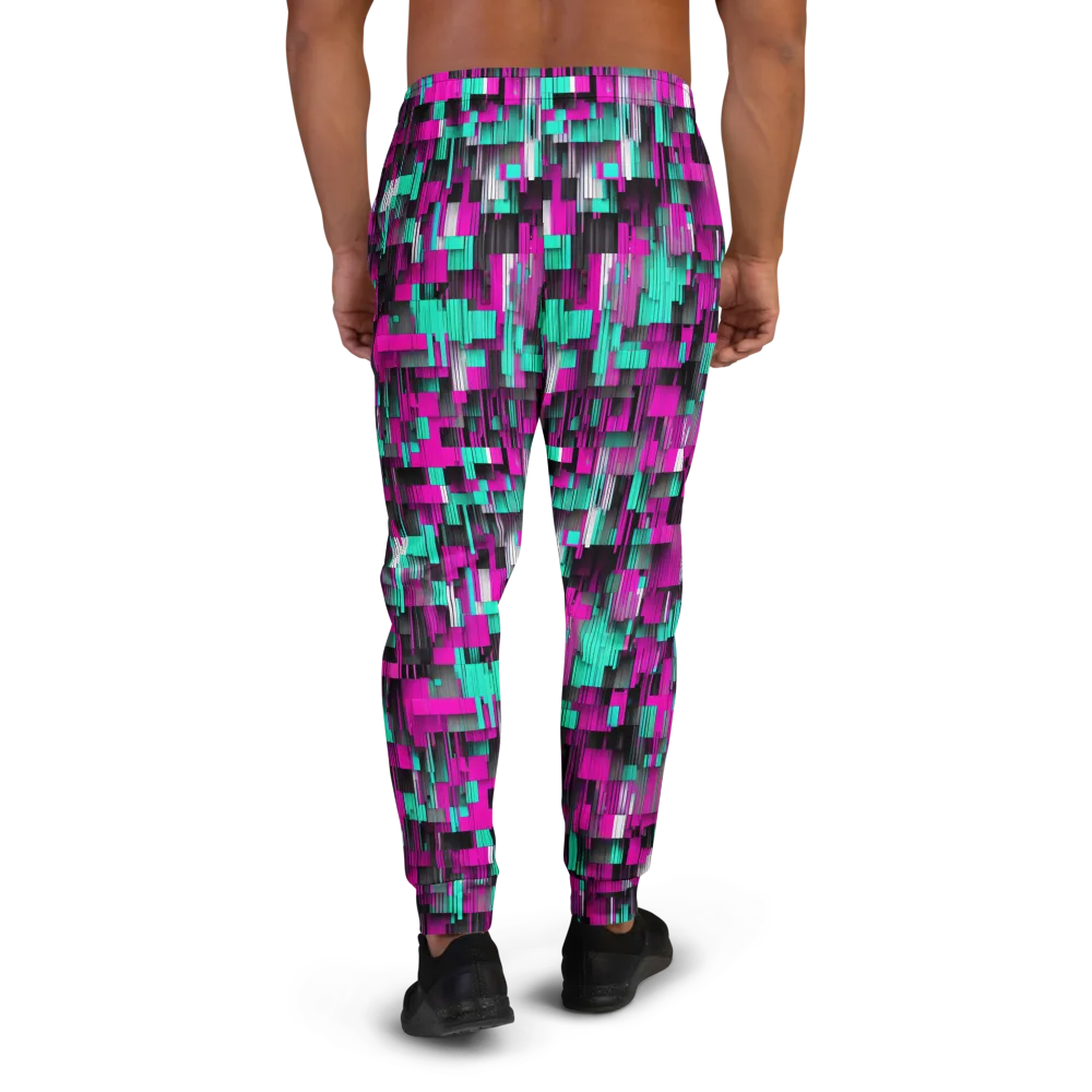 Neon Shard on Men's Joggers — Back