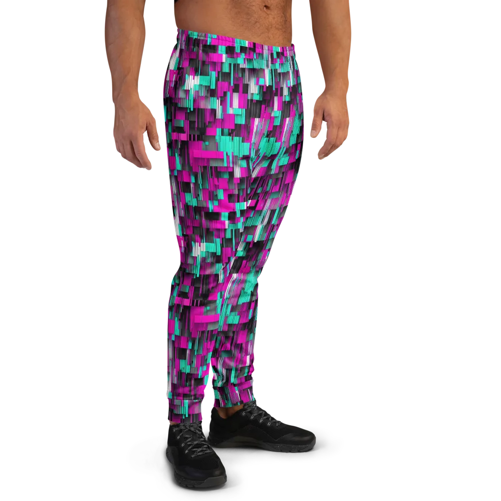 Neon Shard on Men's Joggers — Right