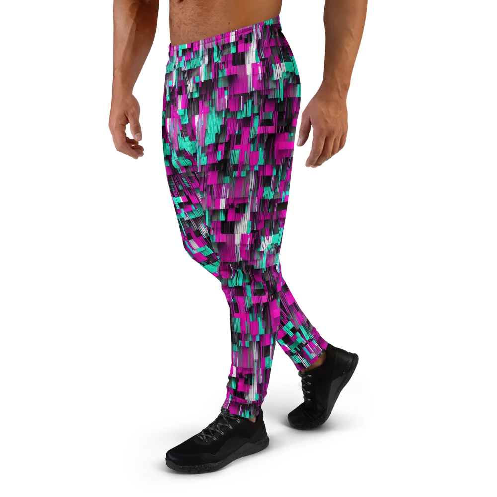 Neon Shard on Men's Joggers — Left