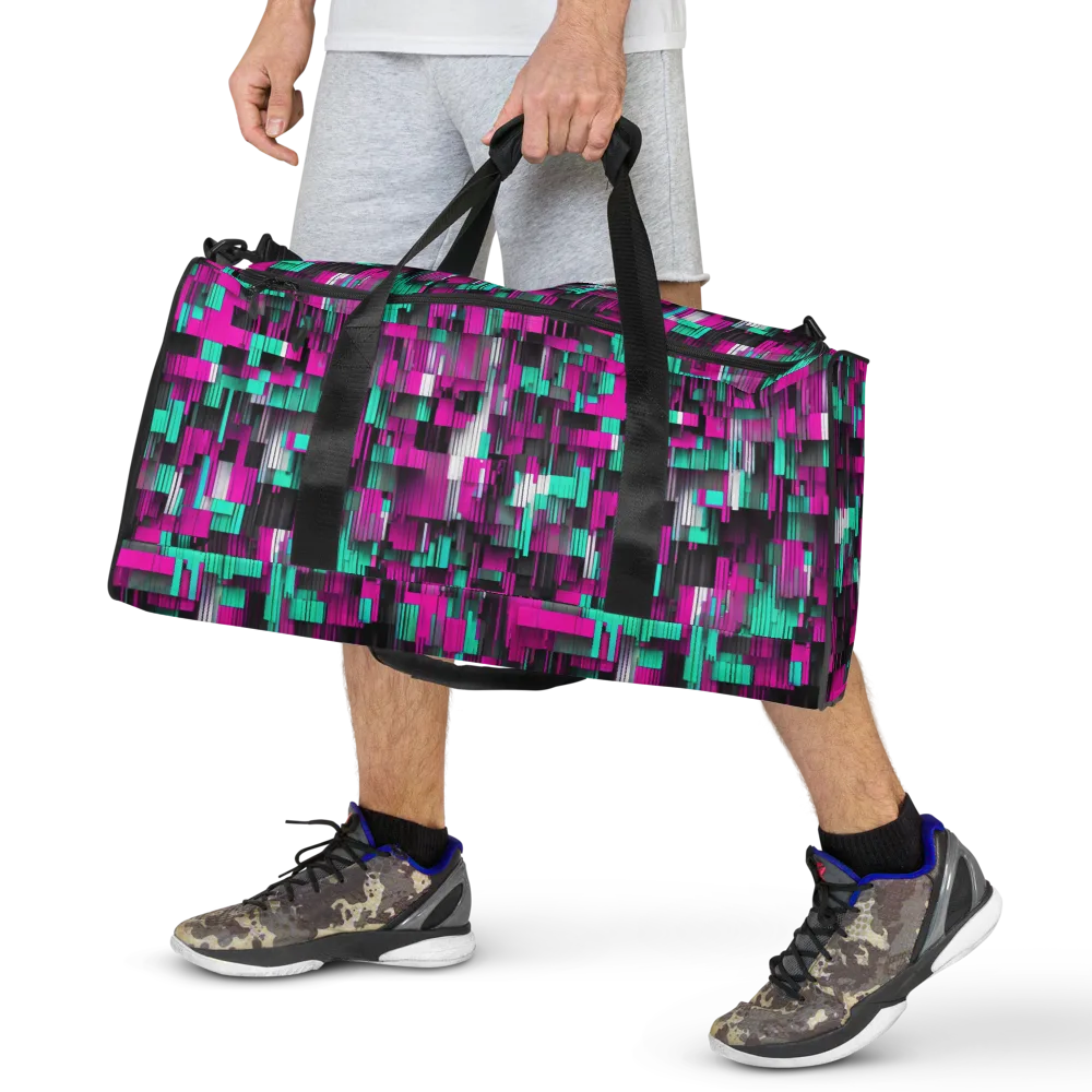 Neon Shard on Duffle Bag — Front
