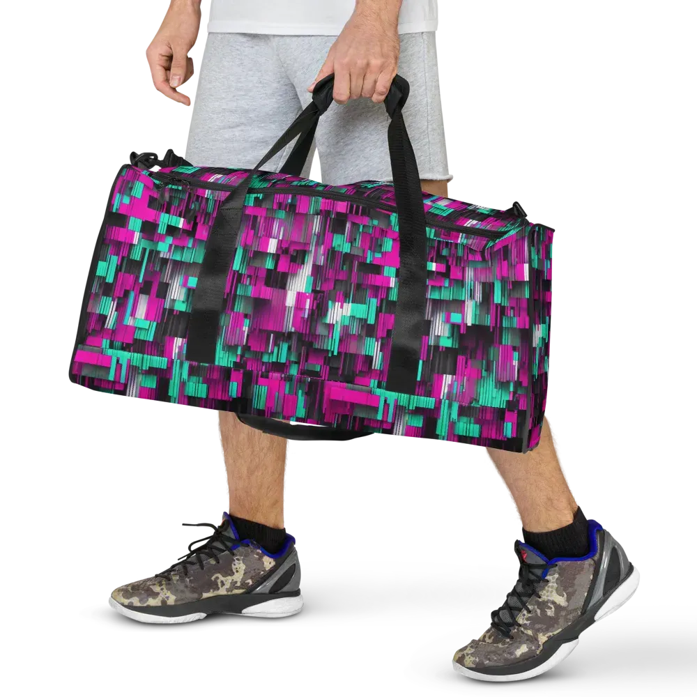 Neon Shard on Duffle Bag — Front