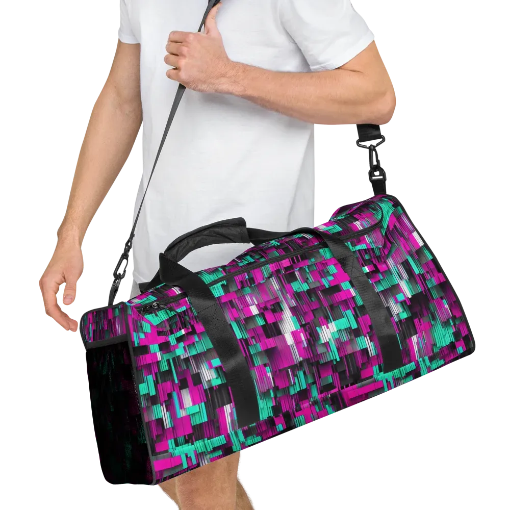 Neon Shard on Duffle Bag — Right Front