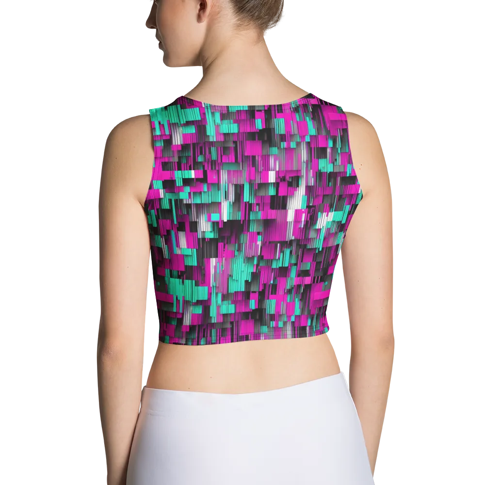 Neon Shard on Crop Top — Back