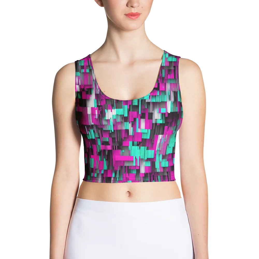 Neon Shard on Crop Top — Front