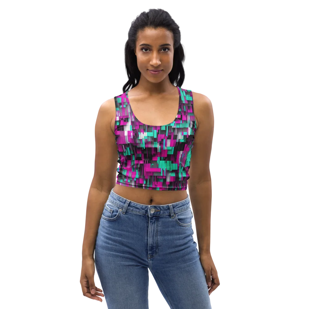 Neon Shard on Crop Top — Front