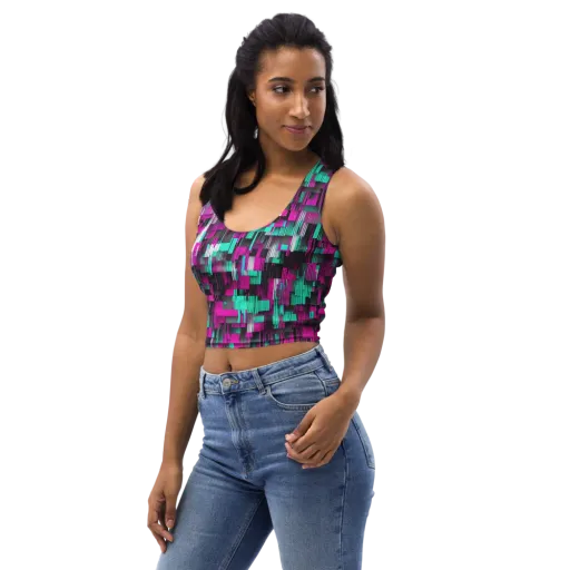 Neon Shard on a Crop Top