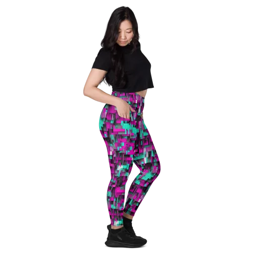 Neon Shard on a Leggings with Pockets